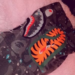 Galaxy gray bape hoodie